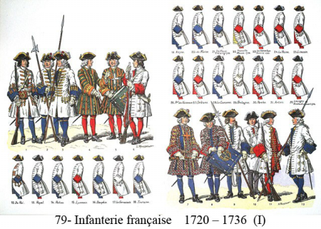   79- Infanterie franaise    1720  1736  	(I)    