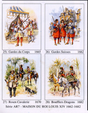 Ancien Rgime, srie 7 : Maison du roi Louis XIV 1662-1682