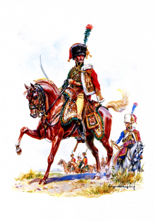 Officier chasseurs  cheval