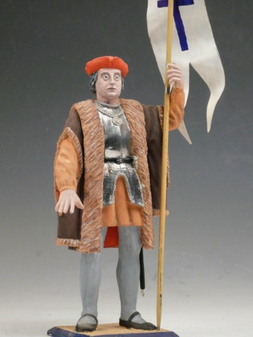 CHRISTOPHE COLLOMB AVEC BANIERE