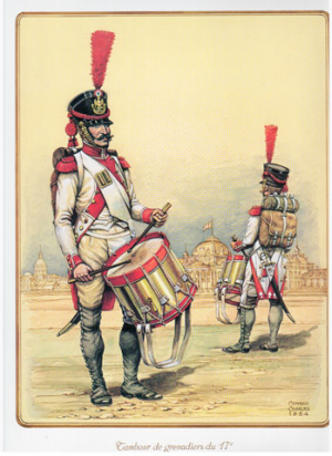Tambour de grenadiers du 17me